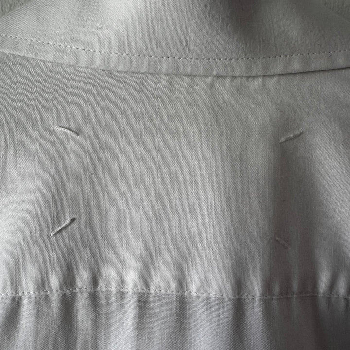 SS1999 Martin Margiela Artisanal Tromp L'oeil White Cotton Button-Up Shirt