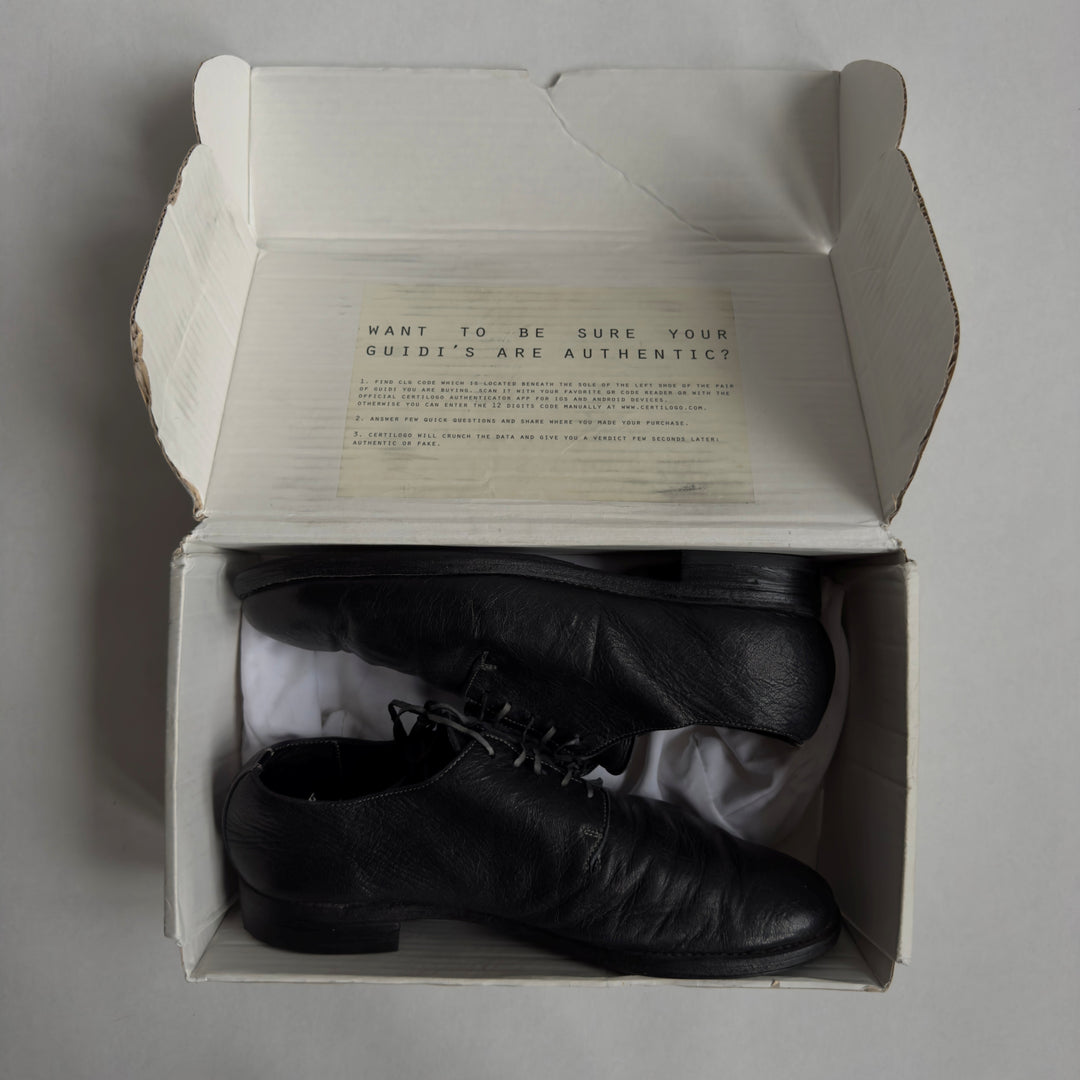 Guidi 16 Goat Leather Lace-Up Derbys