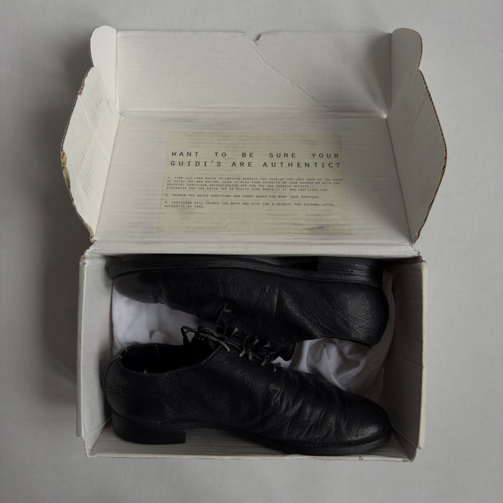 Guidi 16 Goat Leather Lace-Up Derbys
