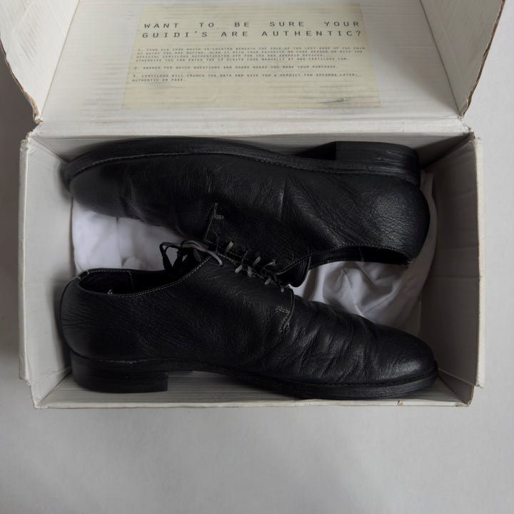 Guidi 16 Goat Leather Lace-Up Derbys