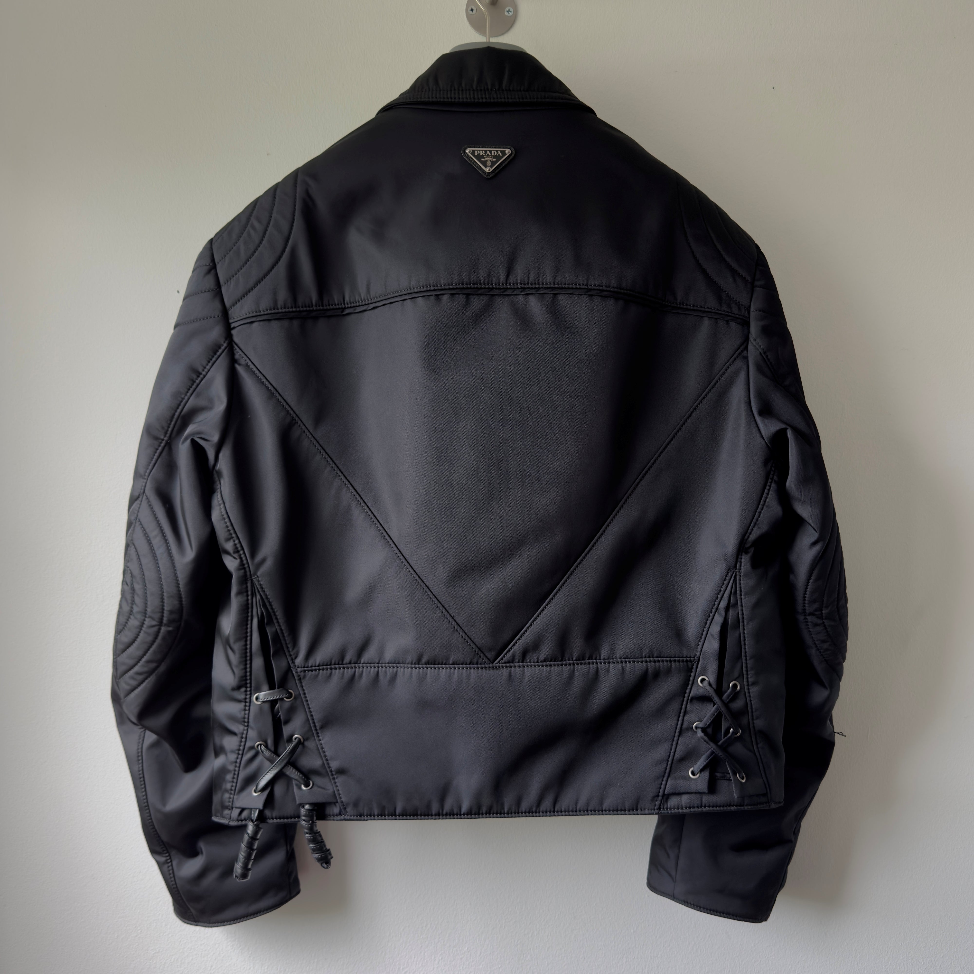 1/1 Custom-Made SS22 Prada Re-Nylon Biker Jacket